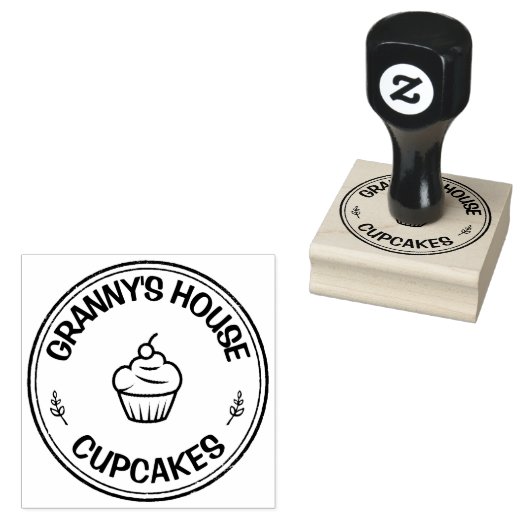 Zelfgemaakte Voedsel Bakkerij Gepersonaliseerde Lo Rubberstempel (Gestempeld)