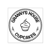 Zelfgemaakte Voedsel Bakkerij Gepersonaliseerde Lo Rubberstempel (Afrduk)