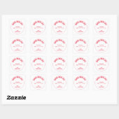 Zelfgemaakte voedsel kerst aangepaste cadeau feest vierkante sticker (Vel)