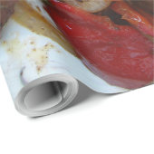 zelfgemaakte wafels en aardappelen cadeaupapier (Rol Hoek)