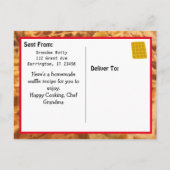 Zelfgemaakte Wafels Recept Kaart (Achterkant)