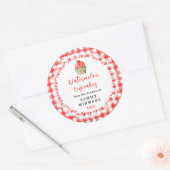 Zelfgemaakte Watermeloen Cupcakes Eten Label (Envelop)