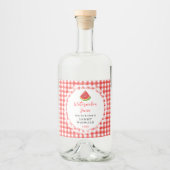 Zelfgemaakte watermeloensap Drink Likeurfles Etiket (Voorkant)