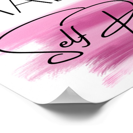 Zelfgemaakte Waterverf-ondernemer Poster (Hoek)