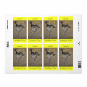 Zelfgemaakte wijn Antiek Fun Lady Labels Personali (Full Sheet)