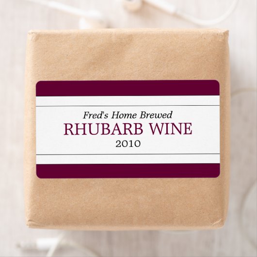 Zelfgemaakte wijn etiket (Insitu)