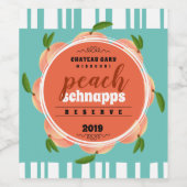 Zelfgemaakte wijn gepersonaliseerd label retro str etiket (Enkel label)