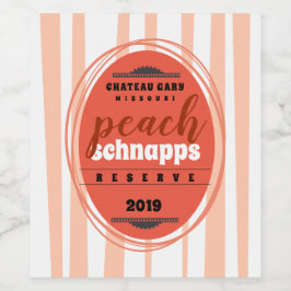 Zelfgemaakte wijn gepersonaliseerd label retro str wijn etiket