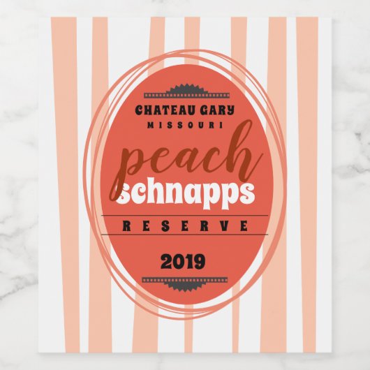 Zelfgemaakte wijn gepersonaliseerd label retro str wijn etiket (Enkel label)