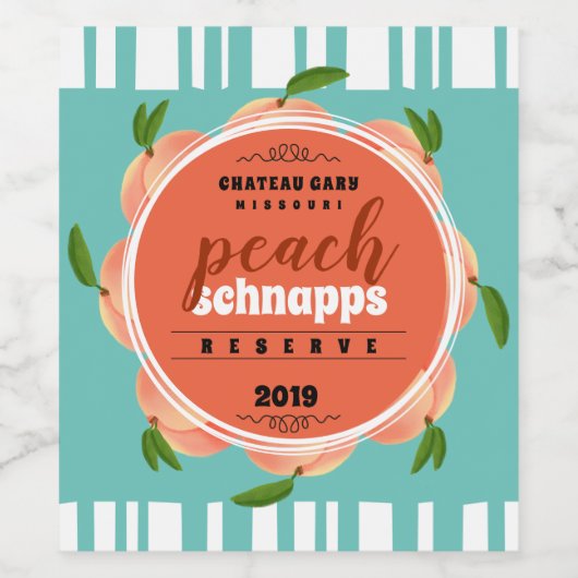 Zelfgemaakte wijn gepersonaliseerd label retro str wijn etiket (Enkel label)