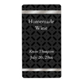Zelfgemaakte wijn label (Voorkant)