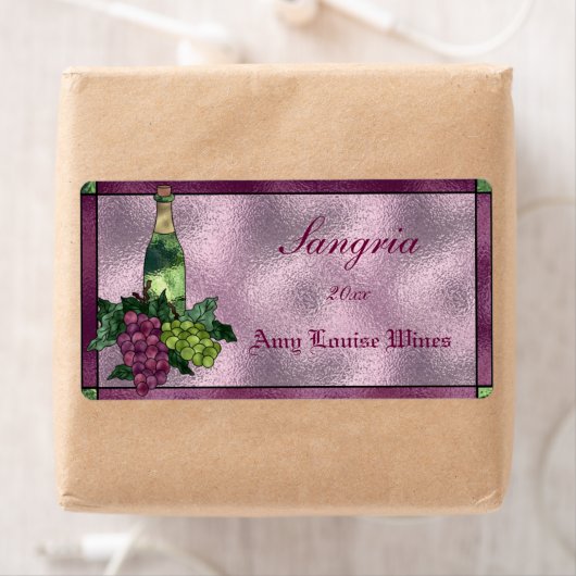 Zelfgemaakte wijnetiketten etiket (Insitu)