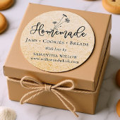 Zelfgemaakte Wildflower Kraft Custom Product Verpa Ronde Sticker