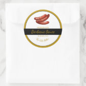 Zelfgemaakte worst Barbecuesaus BBQ Label (Tas)