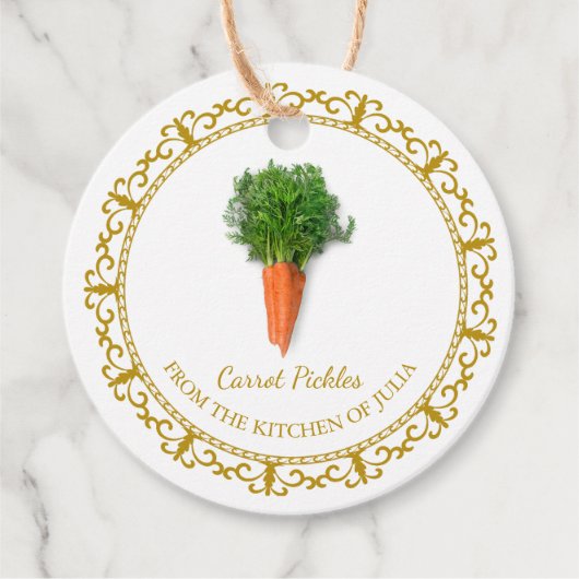 Zelfgemaakte Wortel Pickle Hang Label (Voorkant)