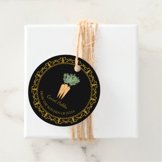  Zelfgemaakte Wortel Pickle Hang Label (In situ)