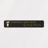 Zelfgemaakte Wortel Pickle Thin Label (Design 2)
