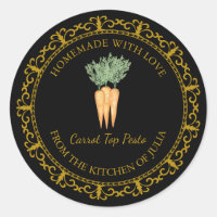 Zelfgemaakte Wortel Top Pesto Label L Zwart