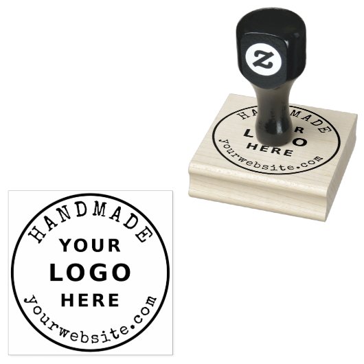 Zelfgemaakte Zakelijk Logo en Website Aangepast Rubberstempel (Gestempeld)