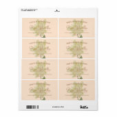 Zelfgemaakte Zeep Bedrijfs Bloem Kunst Label (Full Sheet)