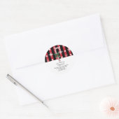 Zelfgemaakte Zeep Business Candy Cane Christmas La Ronde Sticker (Envelop)
