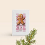 Zelfgemaakte zeep Business Gingerbread Christmas L Etiket<br><div class="desc">Moderne productetikettering voor biologische zeep Business-Christmas peperkoek ontwerp</div>