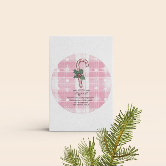 Zelfgemaakte zeep Business Peppermint Christmas La Ronde Sticker