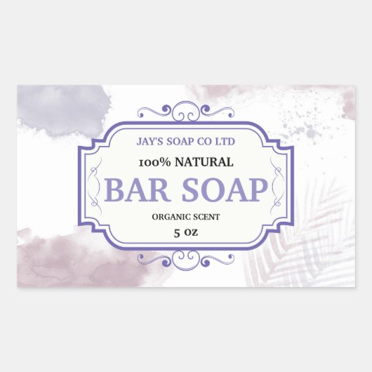 Zelfgemaakte zeep label Sticker (Voorkant)