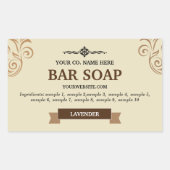 Zelfgemaakte zeep label Sticker (Voorkant)