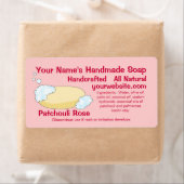 Zelfgemaakte zeepetiketten op maat Sjabloon Etiket (Insitu)