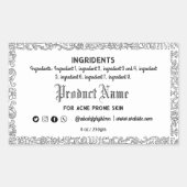 zelfgemaakte zeeplabel rechthoek rechthoekige sticker (Voorkant)