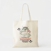 Zelfgemaakte zoete aardappelpastei Recept Kerstcad Tote Bag (Voorkant)