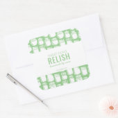 Zelfgemaakte Zoete Augurk Relish Sticker (Envelop)
