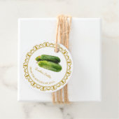 Zelfgemaakte Zucchini Pickle Hang Label (In situ)