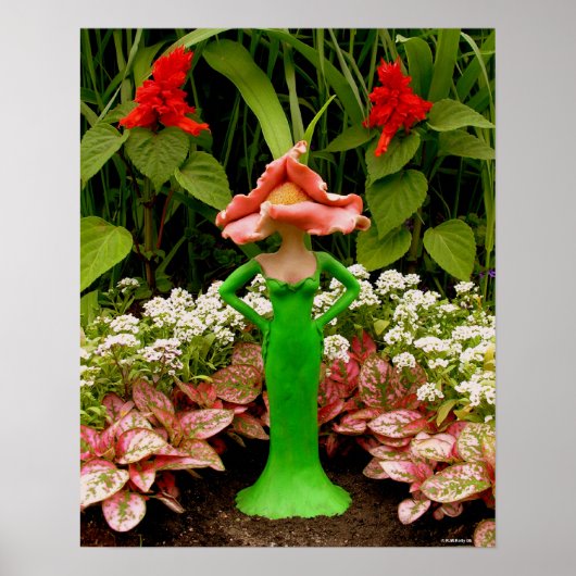 Zelfgeschikte tuin poster (Voorkant)