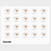 Zelfgeteelde & Handgemaakte Apple Butter Mason Jar Ronde Sticker (Vel)