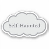 Zelfgeteisterd - Herkenbare Cloud Sticker (Voorkant)