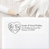 Zelfhechtende stickers voor bruiloft (Insitu)