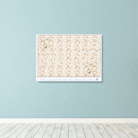 Zelfherkenningsstereogram Canvas Afdruk (Insitu (Houten vloer))