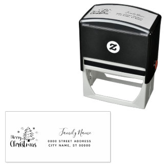 Zelfinkend kerst retouradres stempel