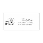 Zelfinkend kerst retouradres stempel (Design)
