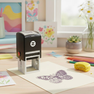 Zelfinkend moeras van de vlinder zelfinktende stempel