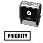 ZELFINKEND STAMP VAN DE kantoor PRIORITEIT Zelfinktende Stempel (In situ)