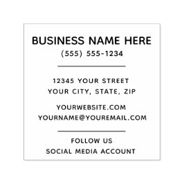 Zelfinkend stempel voor bedrijven