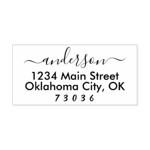 Zelfinkende aangepaste retouradresstempel  zelfinktende stempel