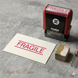 Zelfinkende Fragiele Pakket Verzorging Zegelstempe Zelfinktende Stempel