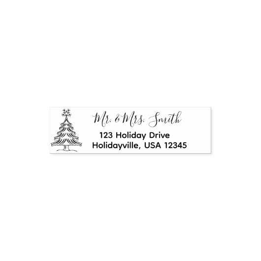 Zelfinkende kerstzegel zelfinktende stempel (Design)