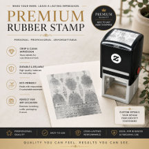 Zelfinkende rubber stempel