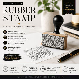 Zelfinkende rubber stempel
