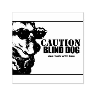 Zelfinkende rubber stempel Blinde Hond